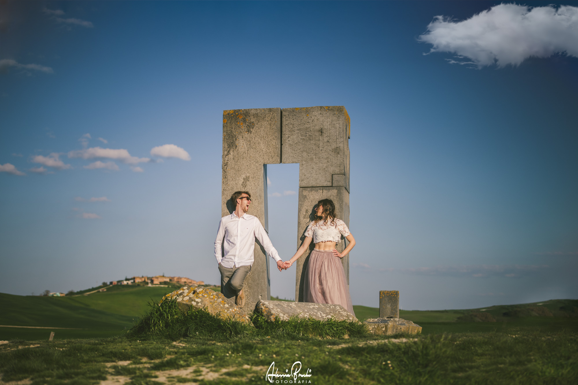 couple portrait in tuscany