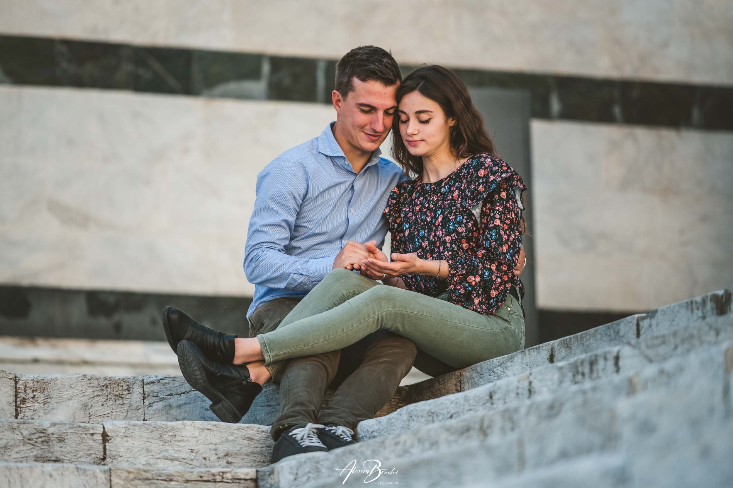 Engagement photos in Siena, Tuscany.